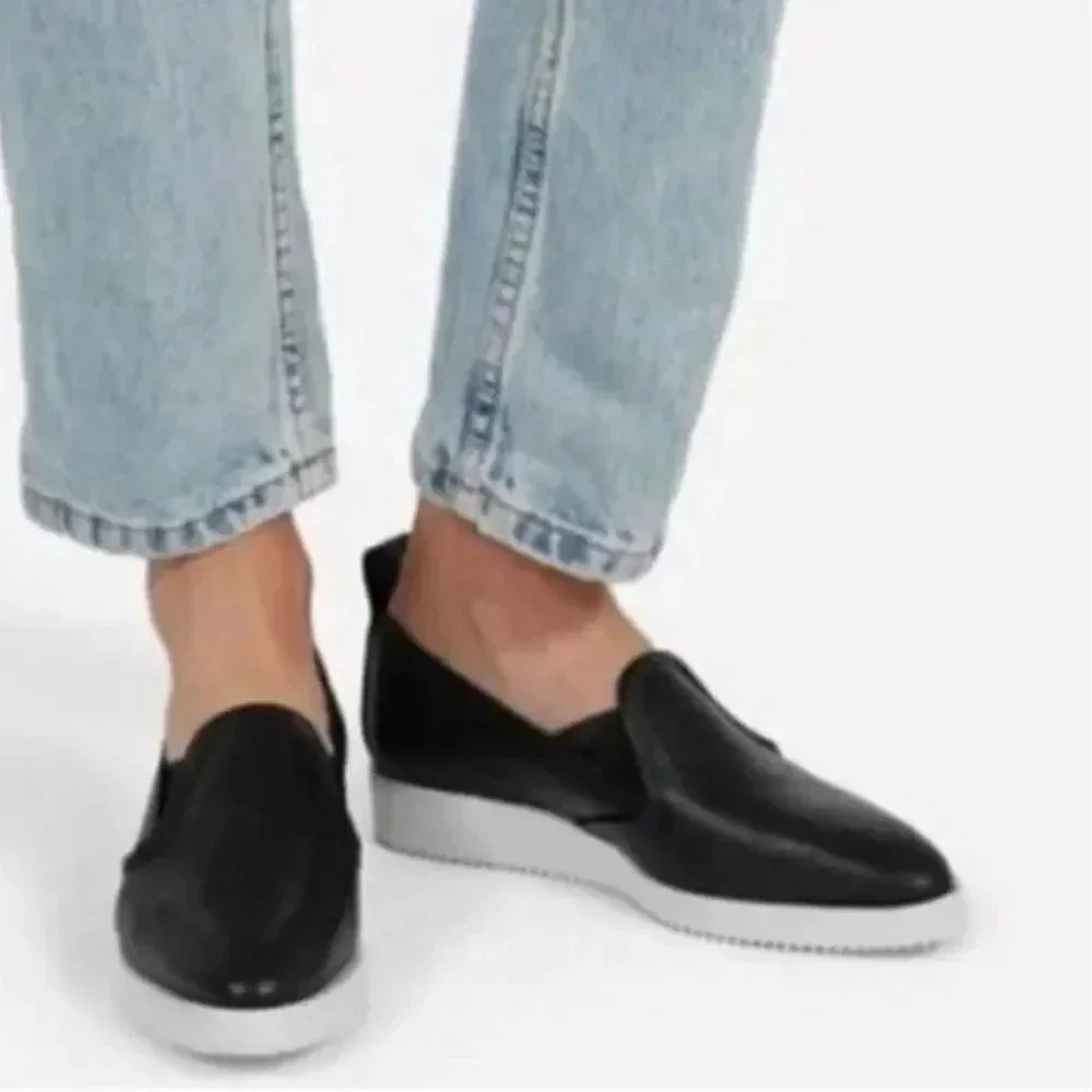 Black Slip-On Women's Shoes - Picture 12 of 12